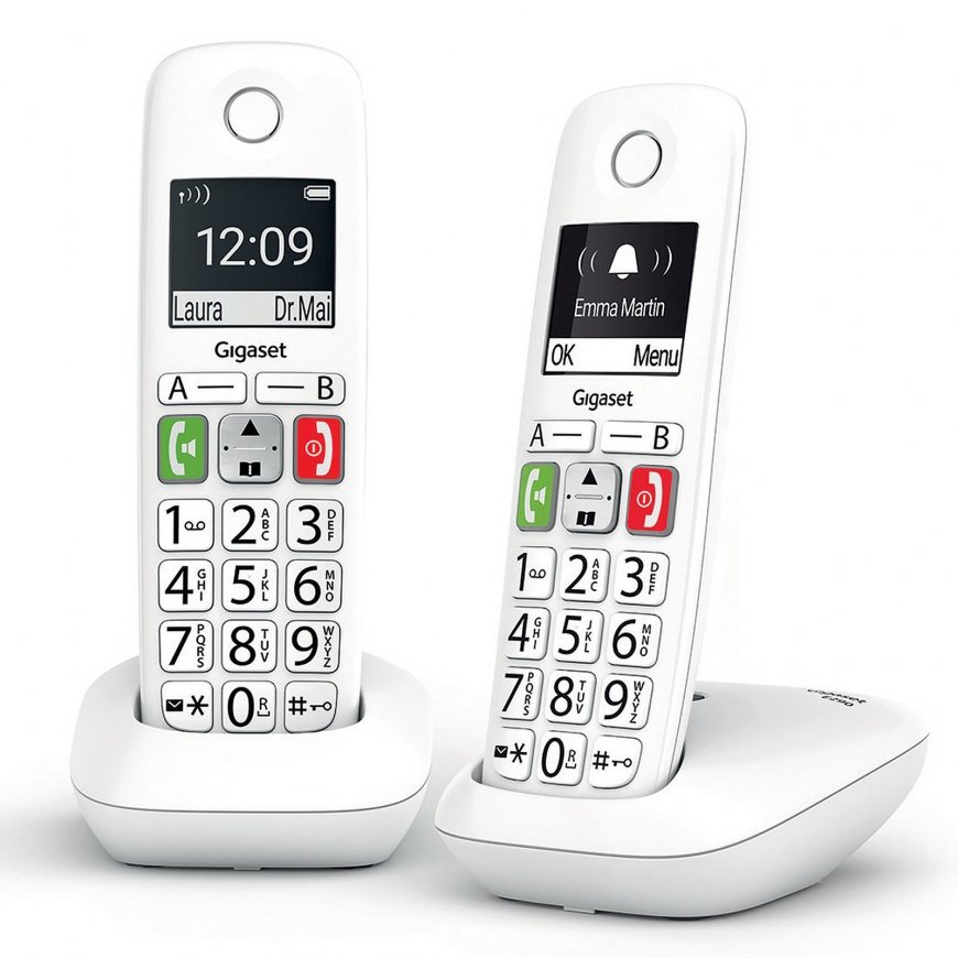 Gigaset E290 Analog/DECT telephone Caller ID White – 5