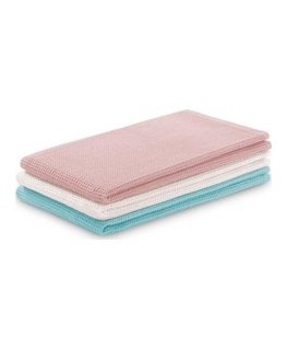 AmeliaHome ВАФЛЕВЫЕ ТУРКИЗА И РОЗОВЫЕ ХЛОПКОВЫЕ ПОЛОТЕНЦА 3 шт. 50X70