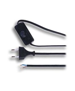 Solight PF18 flekso vads 3m plakanis - slēdzis - melns