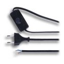 Solight PF18 3m Flat Extension Cord - Switch - Black Solight PF18 3m Flat Extension Cord - Switch - Black