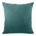 Eurofirany MILO velvet cushion cover with a fine structural pattern, 45X45 cm, color: turquoise Eurofirany MILO velvet cushion cover with a fine structural pattern, 45X45 cm, color: turquoise