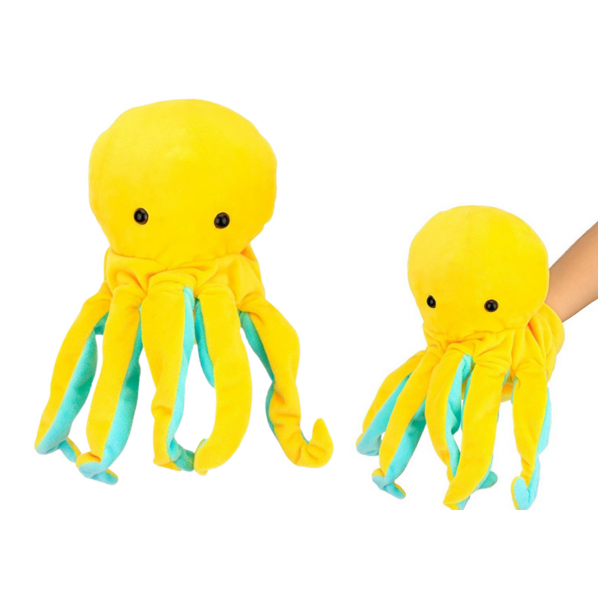 Lean Toys Pliušais astoņkājis rotaļlieta 25 cm