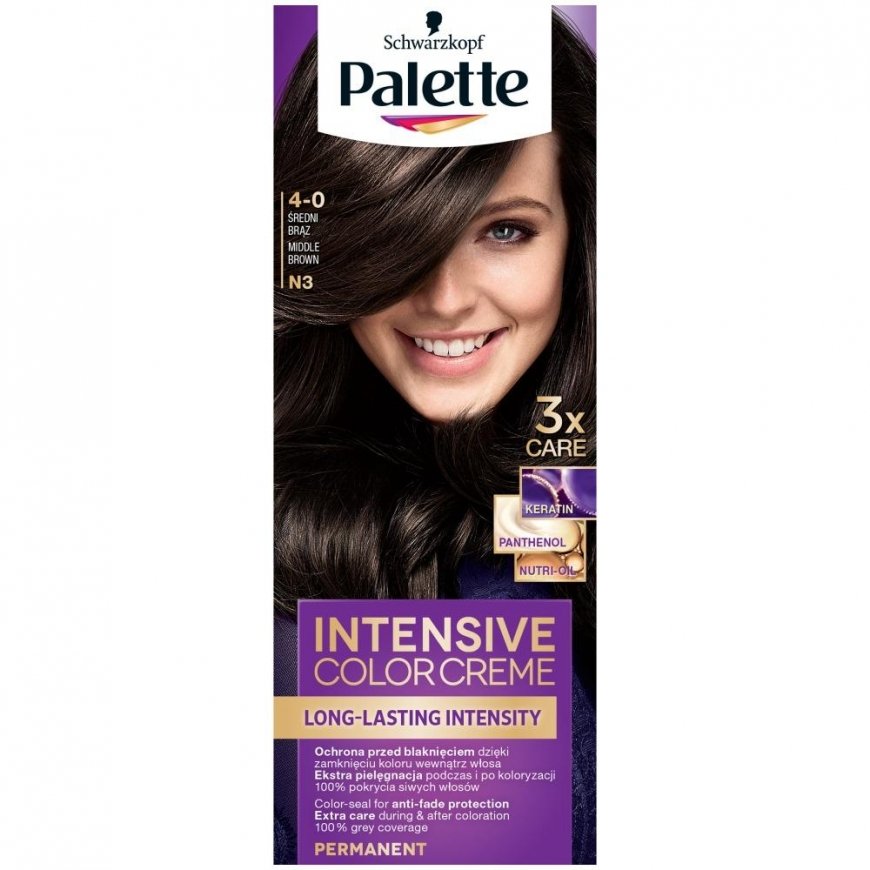 Palette Intensive Color Creme Long-lasting intensity 4-0 (N3) Medium brown