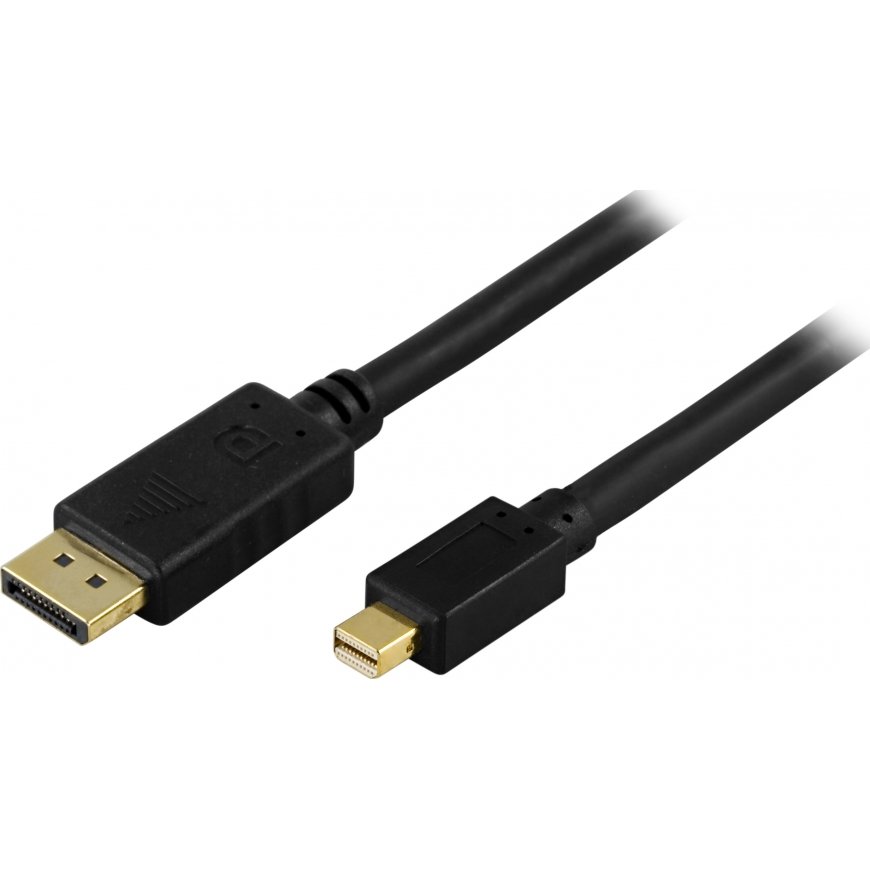 Deltaco DisplayPort to Mini Displayport cable, 1m, black