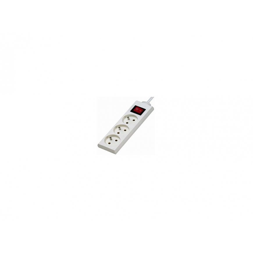 Connect It Konnoc DX-3FS 2m three-socket power strip with switch