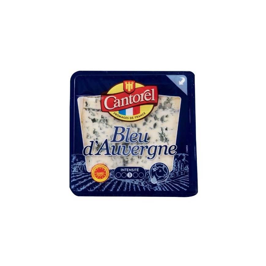 Cantorel Mėlynojo pelėsio sūris BLEU D'AUVERGNE, 50%, SKVN, 125 g – 2