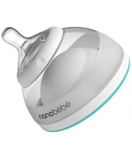 Nanobebe Bottle Silicone Nipple - Fast Flow - 2 pcs.