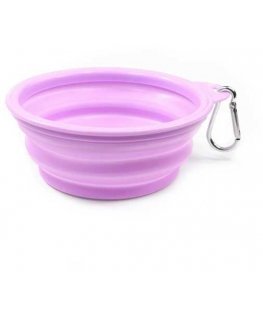 Record silicone travel bowl, foldable Ø 18 cm - capacity 1 l, color: Lilac