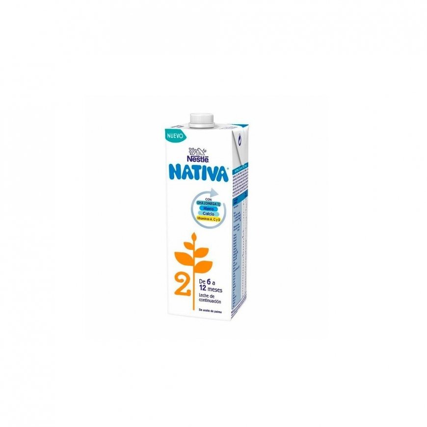 Nestle Nativa 2 молоко, предназначенное для удовлетворения потребностей в питании детей от 6 до 12 месяцев, 1 литр