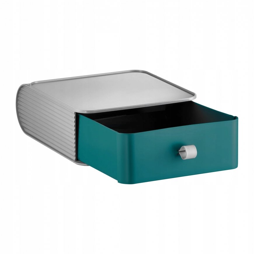 Sorting drawer 17.5 x 19.5 x 7 cm dark green DOMOTTI
