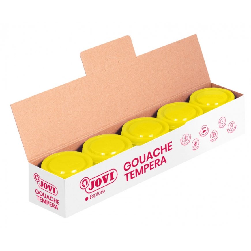 Guašas tempera JOVI Scholar, 5 kpl, 35 ml jokais, kultaiset värit. – 2