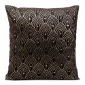 Eurofirany DESIGN 91 AGNES Tyynynpäällinen hopeisella itämaisella kuvioinnilla, 40x40 cm, väri: musta