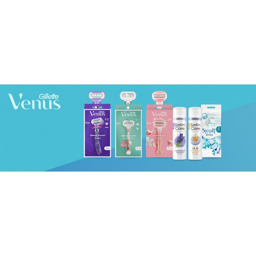 „Gillette Venus“ 1 vaihto.