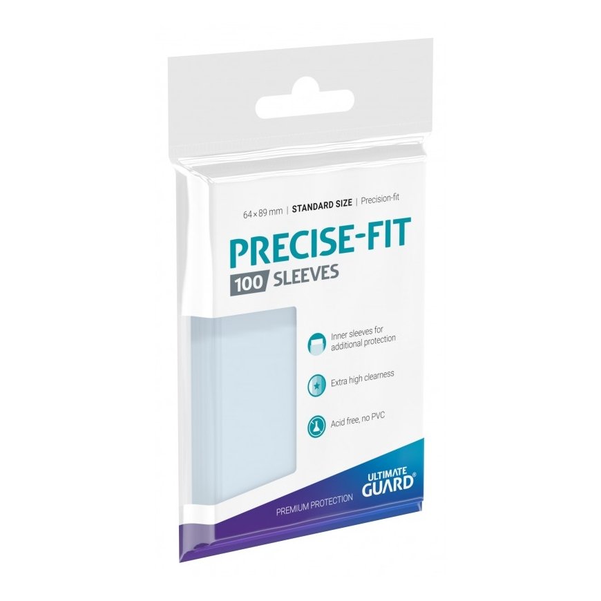 ULTIMATE GUARD Precise-Fit Sleeves Standard Size Kortelių įmautės