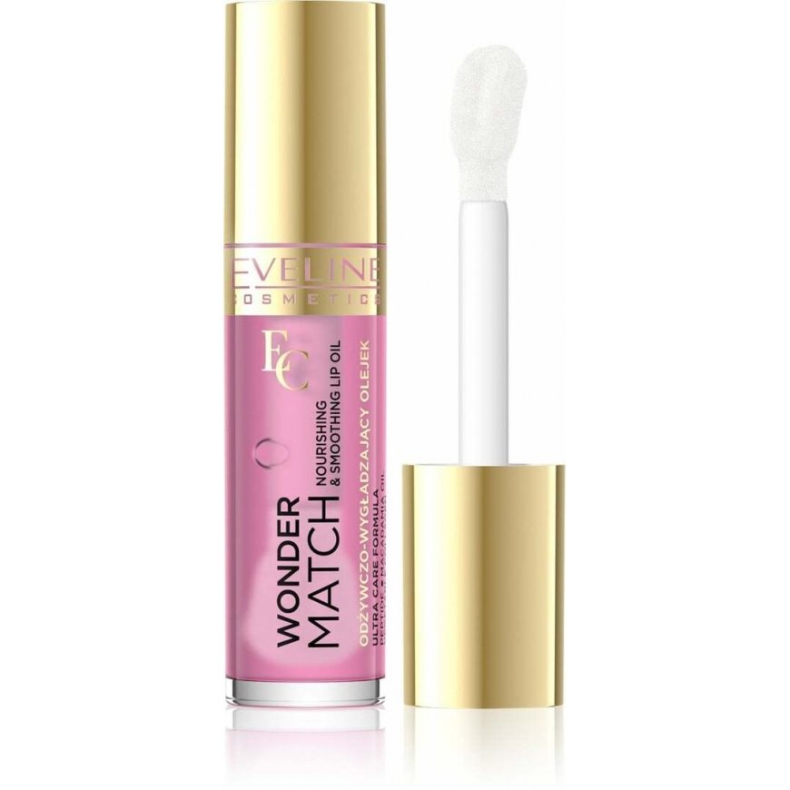 Eveline Cosmetics Wonder Match niisutav ja siluv huuleõli 02 Delicate Rose, 5 ml
