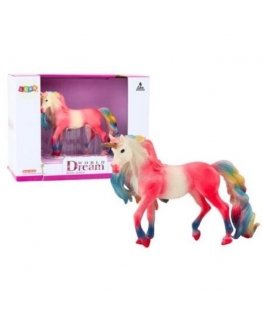 Lean Toys Collectible Large Pink Unicorn Figure 13.5 CM