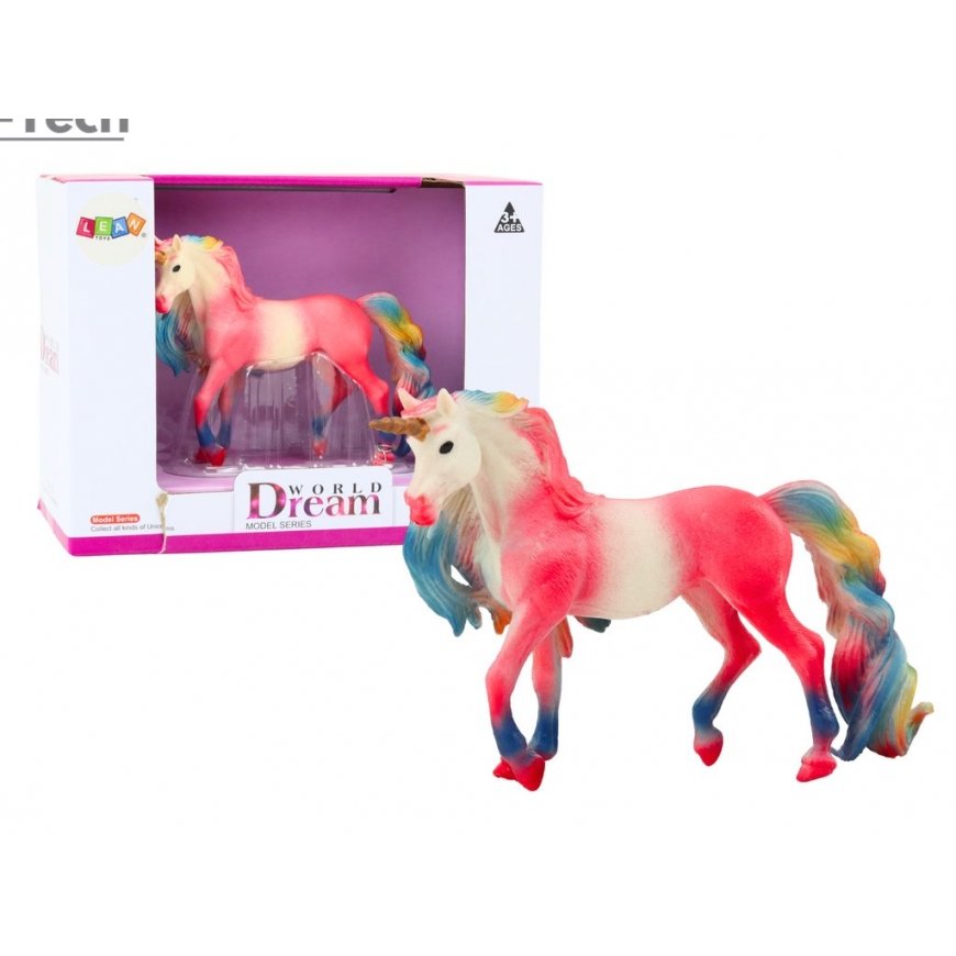 Lean Toys Kogutav Üksik Suur Roosa Ükssarviku Kuju 13,5 CM – 2