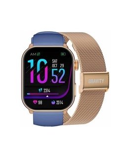 Išmanīgais pulkstenis UNISEX GRAVITY GT28-8 - BLUETOOTH ZVANI, PAPILDUS JOSTA (sg037g)