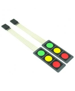 OEM Membrane Keyboard - 3 Keys Red / Yellow / Green - Sticky Arduino