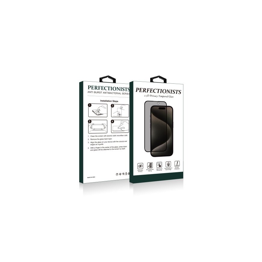 LCD aizsargstikls 2.5D Perfectionists Samsung S921 S24 melns