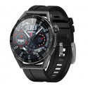 Smartwatch Rubicon RNCE88, musta korpus ja kahe musta rihmaga komplektis.