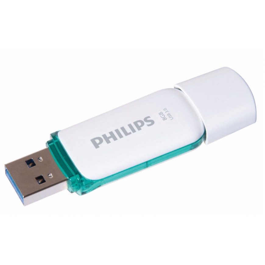 Philips FM08FD75B USB atmintukas 8 GB USB A tipo 3.2 Gen 1 (3.1 Gen 1) Turkis, Balta