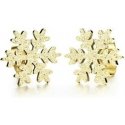 Gold Plated Drop Earrings "Snowflake KE-013" Gold Plated Drop Earrings "Snowflake KE-013"