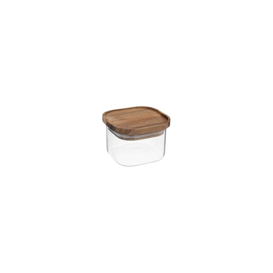 5five Simply Smart Hermetic Glass Container with Wooden Lid, 400 ml – 2