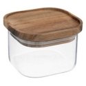 5five Simply Smart hermētis stikla trauks ar koka vāku, 400 ml 5five Simply Smart hermētis stikla trauks ar koka vāku, 400 ml