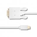Qoltec 50419 videokaabliadapter 2 m USB tüüp-C VGA (D-Sub) Valge Qoltec 50419 videokaabliadapter 2 m USB tüüp-C VGA (D-Sub) Valge