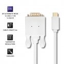 Qoltec 50419 video cable adapter 2 m USB Type-C VGA (D-Sub) White Qoltec 50419 video cable adapter 2 m USB Type-C VGA (D-Sub) White