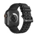 „Apple Watch“ siksna Forcell F-Design FA06 silikona, ar caurumiem, 42 / 44 / 45 / 49 mm, melns „Apple Watch“ siksna Forcell F-Design FA06 silikona, ar caurumiem, 42 / 44 / 45 / 49 mm, melns