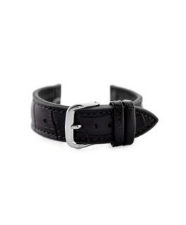 Pacific U20 rubber watch strap - black/orange 26mm