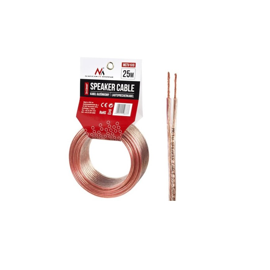 Maclean MCTV-510 garso kabelis 25 m Vario