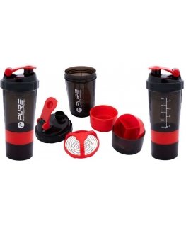 Gertuvä BIDON FITNESS SHAKER 500 ml Harmaa Punainen PURE 2 IMPROVE