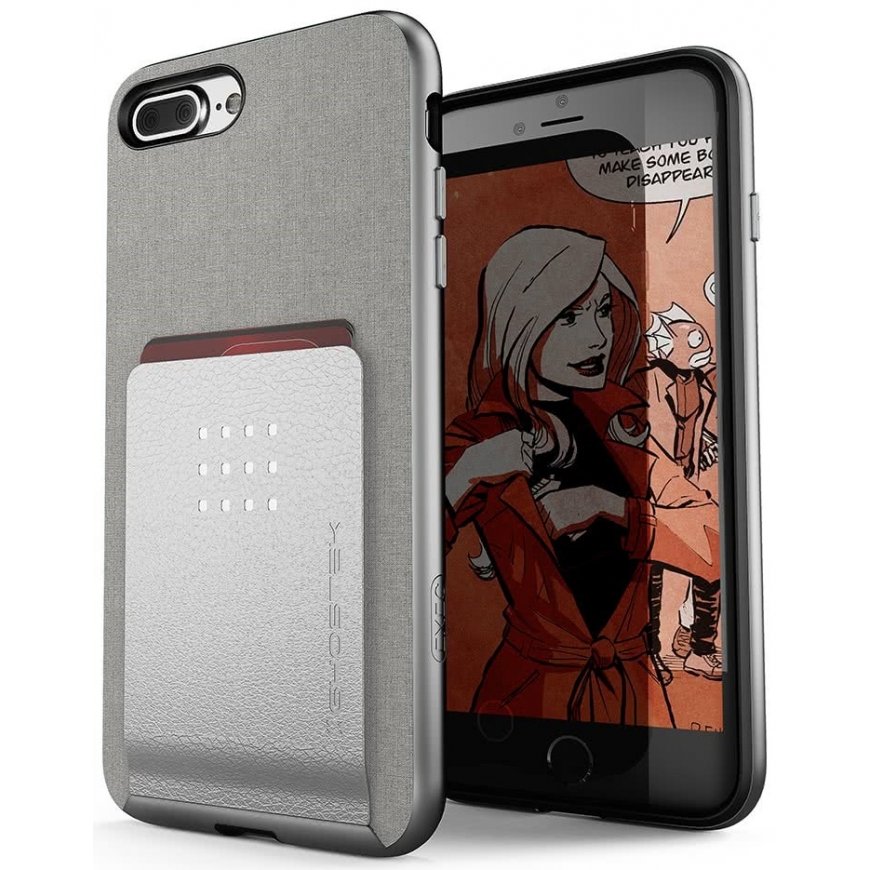 Ghostek Exec 2 matkapuhelimen suojakotelo 14 cm (5.5") Suojus Hopea – 2