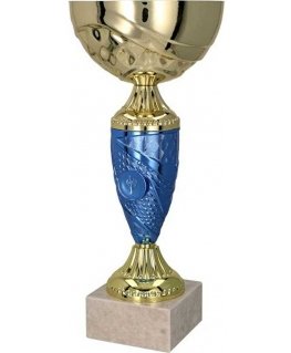 Tryumf T-M 9058G gold-blue metal mug