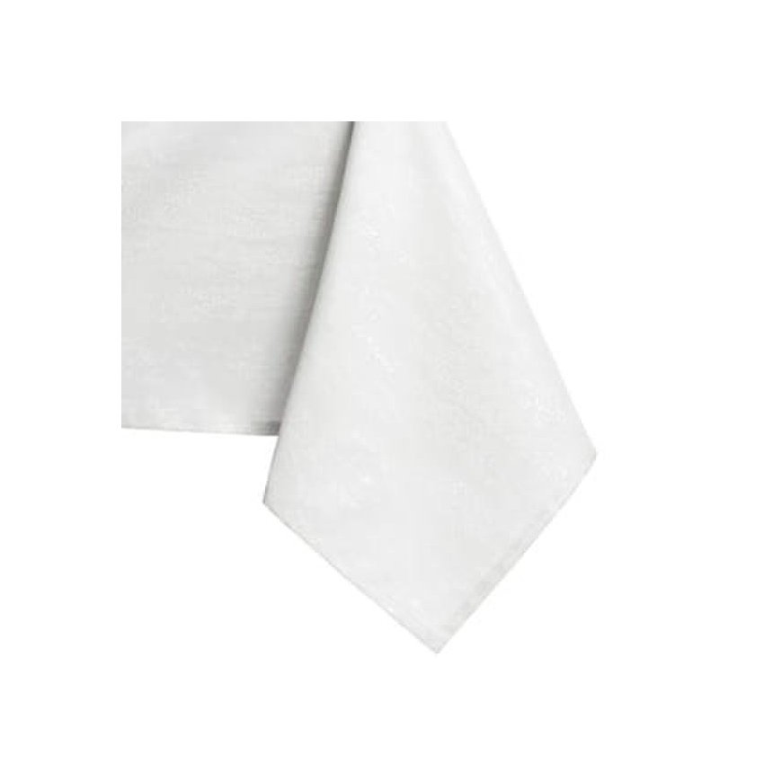 Tablecloth Vesta white pressed modern 40x40 AmeliaHome