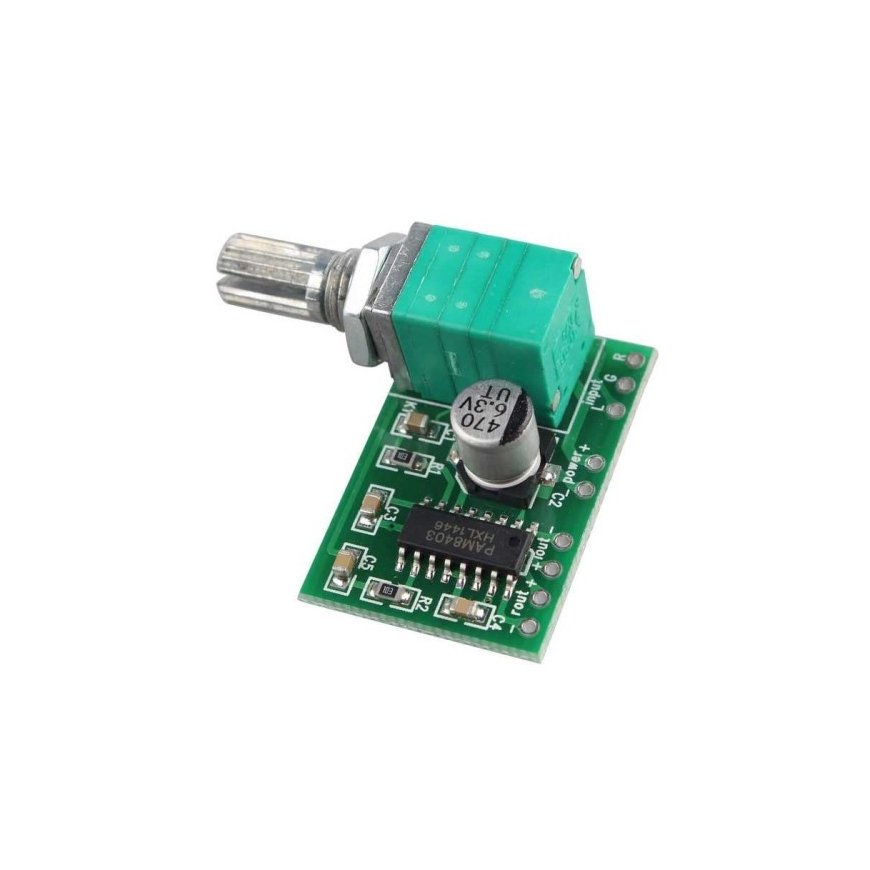 Oem 2x3W PAM8403 audio pastiprinātājs ar potenciometru