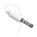 Dudao X10S wired in-ear headphones 3.5mm mini jack 1.15m - white Dudao X10S wired in-ear headphones 3.5mm mini jack 1.15m - white