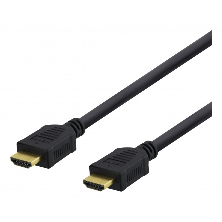 Deltaco HDMI-1015D HDMI kabelis 1,5 m HDMI A tipo (standartinis) Juoda