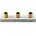Mondex CEDRIC MARBLE kynttilänjalka 3 kynttilälle 20x6,5x4 cm