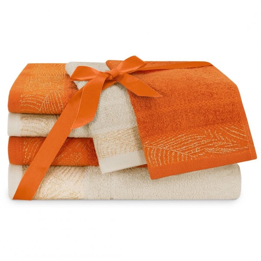AMARI Towel - AMELIAHOME violet color classic style 70x140
