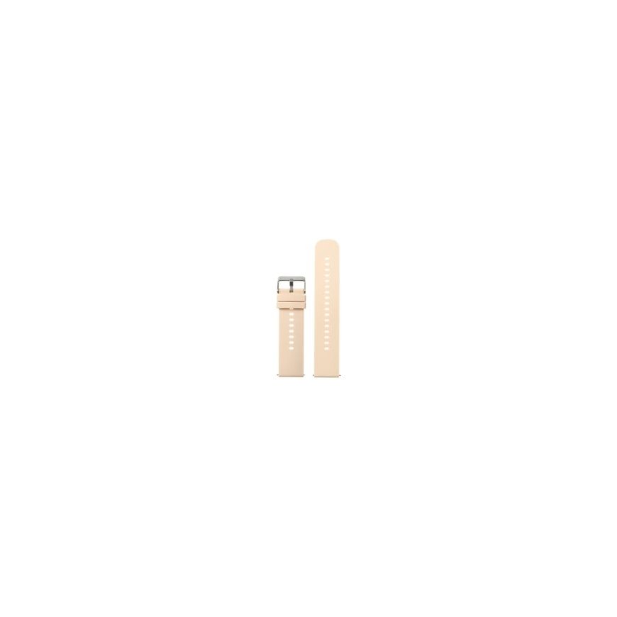 Pacific Rubber Watch Strap U27 - cream/silver - 18mm
