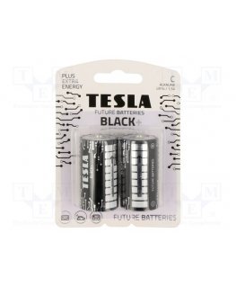 Tesla Juodas+ LR14 B2 1,5 V, 2 kappaletta