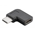 PremiumCord PremiumCord Adapter USB-C/male - C/female kõver 90° PremiumCord PremiumCord Adapter USB-C/male - C/female kõver 90°