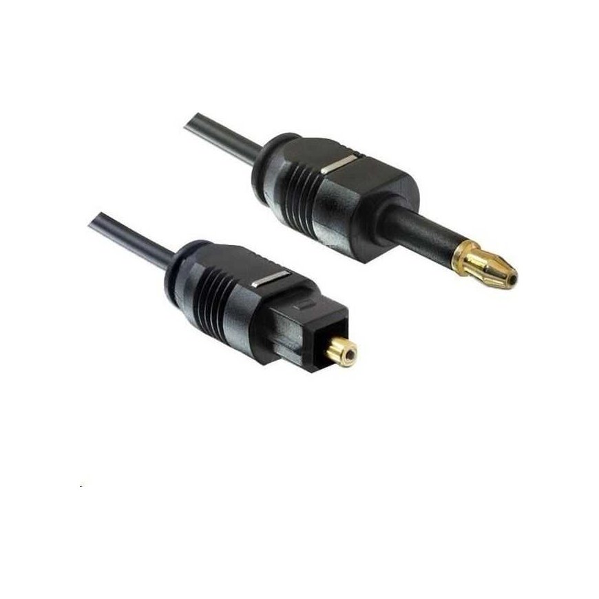 Kabelis PremiumCord Toslink - Toslink 2m musta (kjtos2)