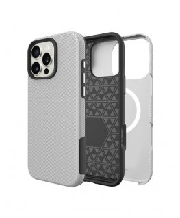 Dėklas Perfectionists Triangle Mag Case Apple iPhone 14 Pro Max sidabrinis