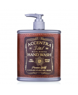 Accentra 470 ml 3-in-1 hiushampoo, vartalo- ja käsisaippua MAAILMAN PARAS annostelijassa