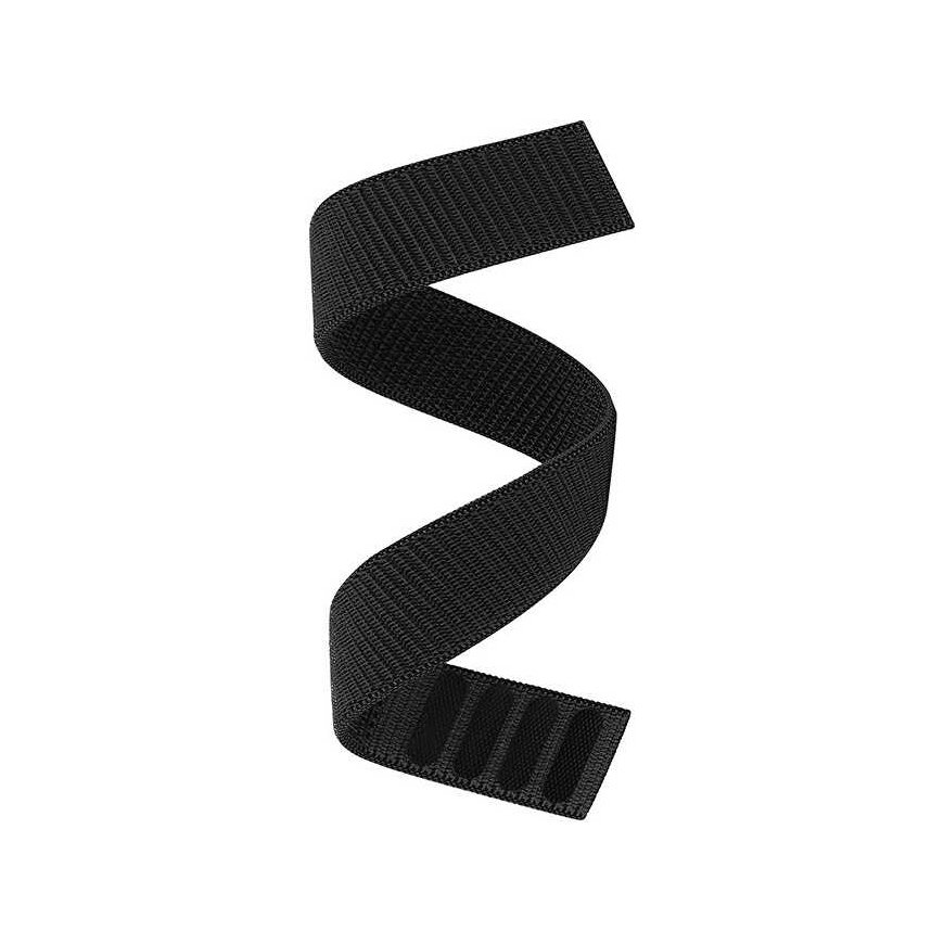 Nylon loop strap for Garmin Fenix 7/6/5/Forerunner 935/945 - 22mm - Black